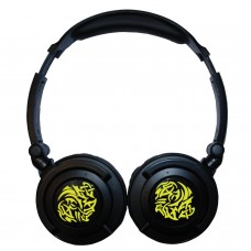 Maxell Tribal Bass Headphones/Yellow/gold plated plug